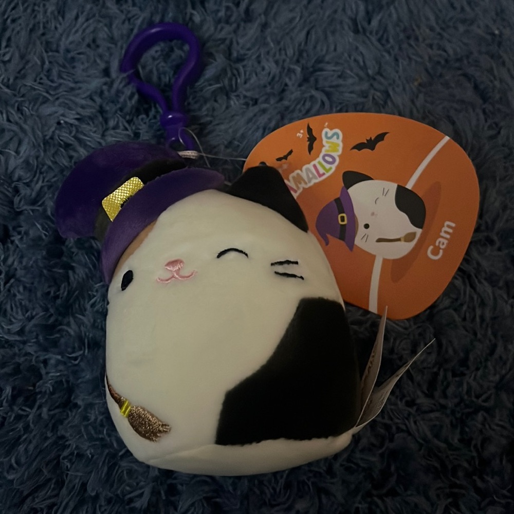 Cam the Calico Cat With Clip Halloween 2023 Original Squishmallow NWT witch